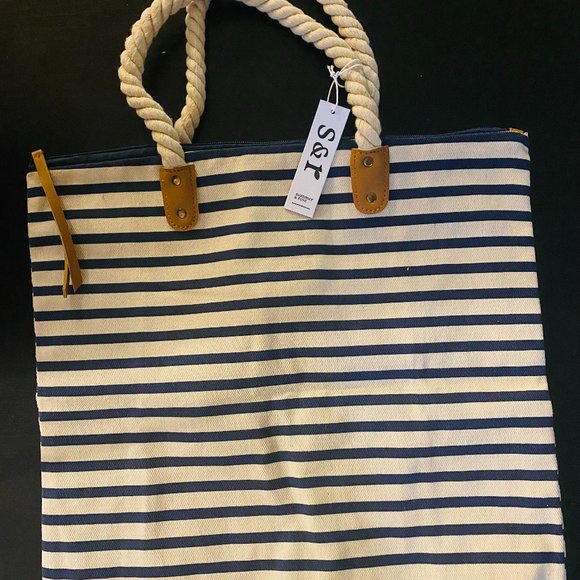 Summer & Rose Striped Tote - Picture 2 of 3